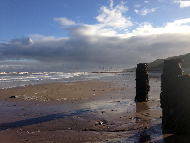 Groynes on Cromer beach