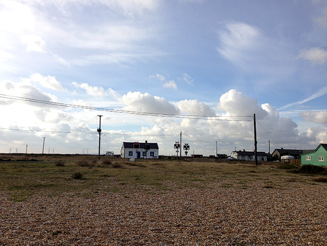house and railway line, Dungeness