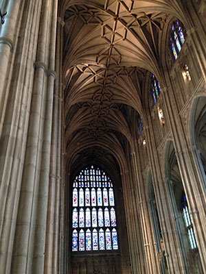 interior of Canterbury Cathedral
