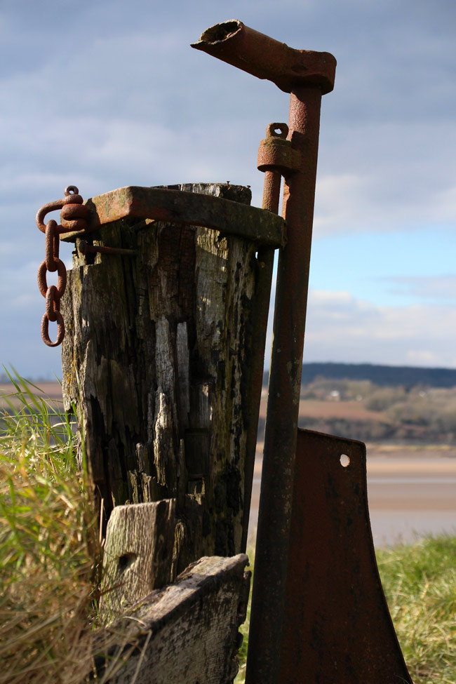 Ship's tiller, Purton Hulks